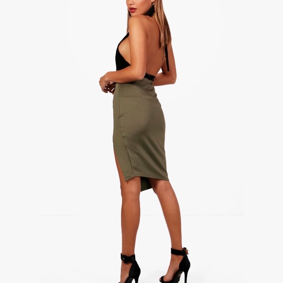 BooHoo | Asymmetrical Midi Skirt - Picture 3 of 3